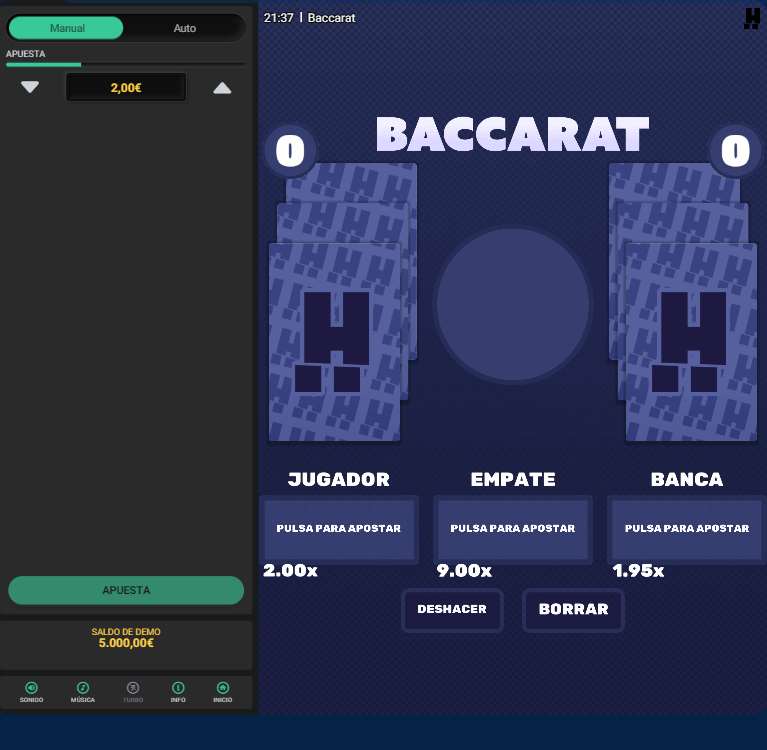 Baccarat en el sitio