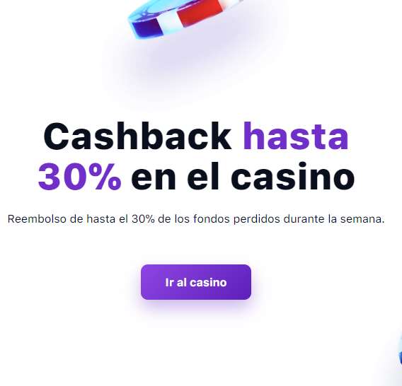 Reembolso del 30% cada semana